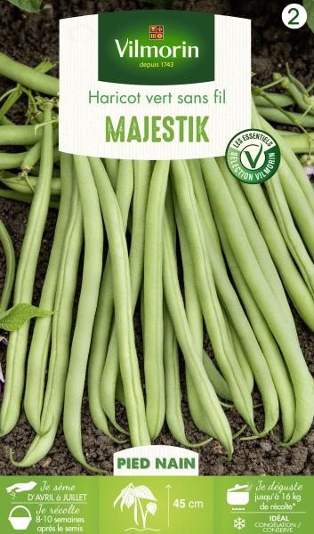 Légumes Secs - Haricot nain vert sans fil Majestik - PACKAGING_RECTO